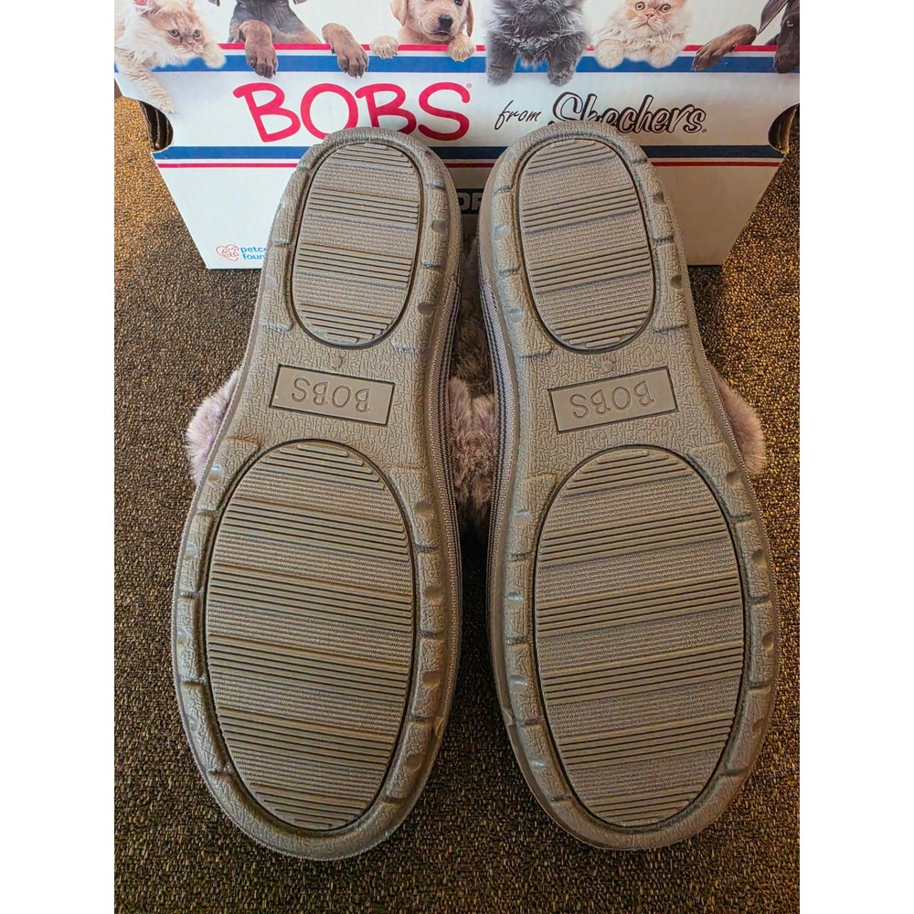Skechers BOBS Too Cozy Woof Lodge Dog Print Slippers Navy Multi 113480 Womens 6 - Picture 5 of 9